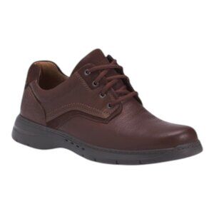 CLARKS Men's Leather Unbrawley Pace Casual Oxford Shoes Brown Size various